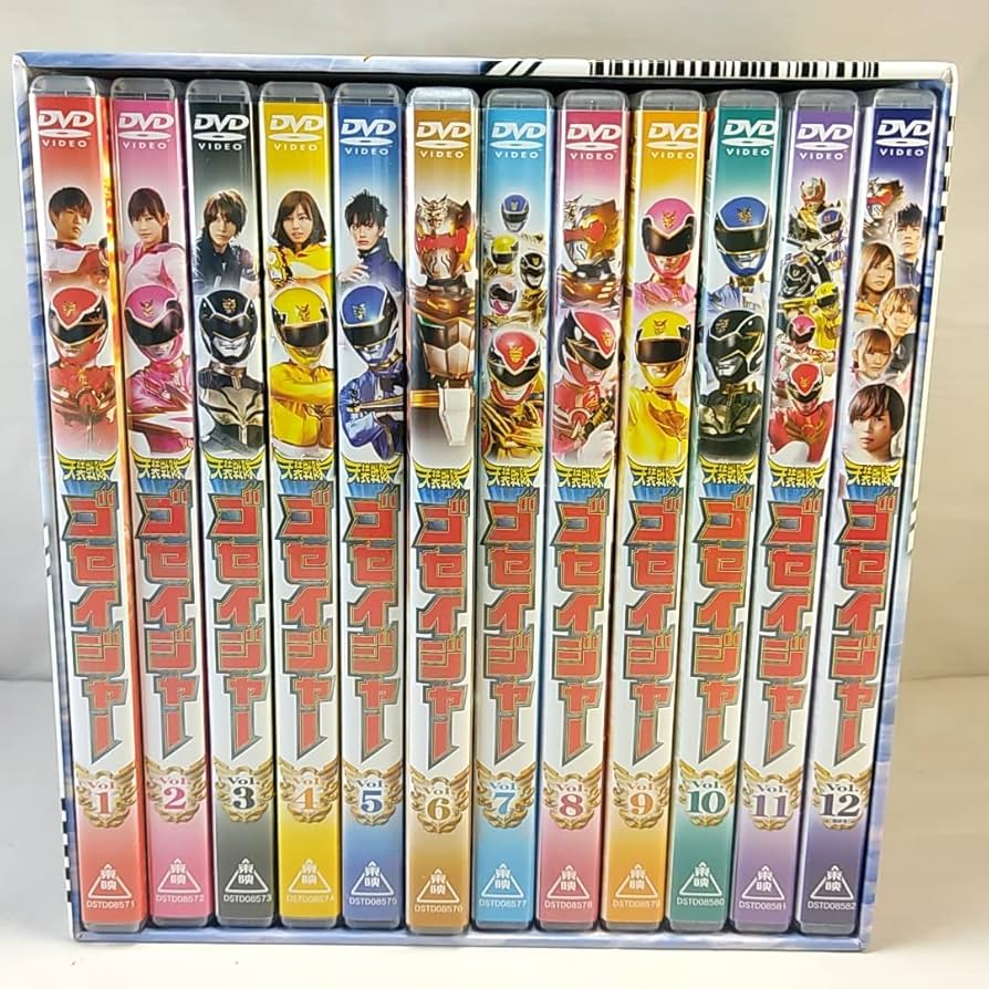 DVD-BOX「天装戦隊ゴセイジャー」全 12 巻 カード付